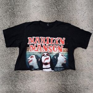 Marilyn Manson Crop Tee Women's Small
